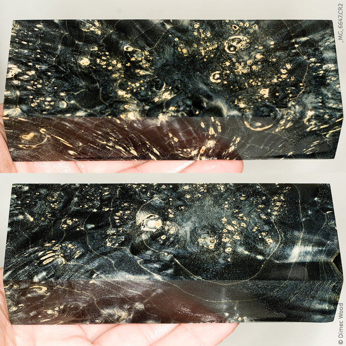 Stabilized box elder burl wood block