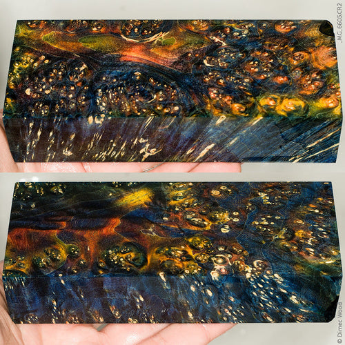Stabilized box elder burl wood block