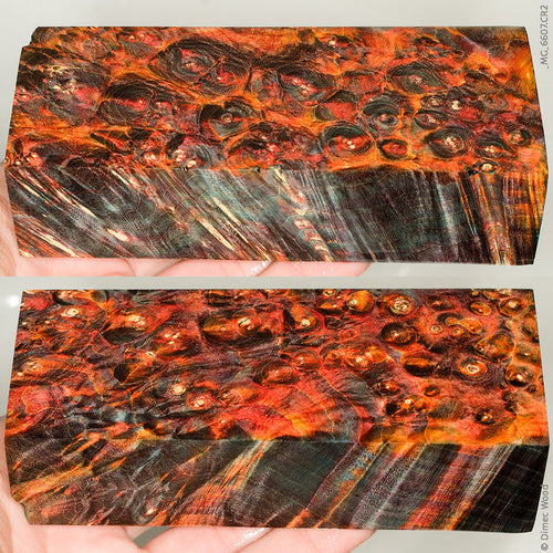 Stabilized box elder burl wood block