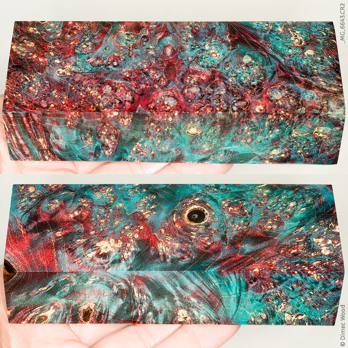 Stabilized box elder burl wood block