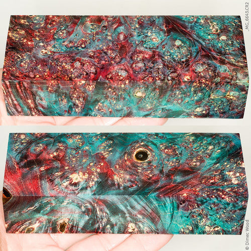 Stabilized box elder burl wood block