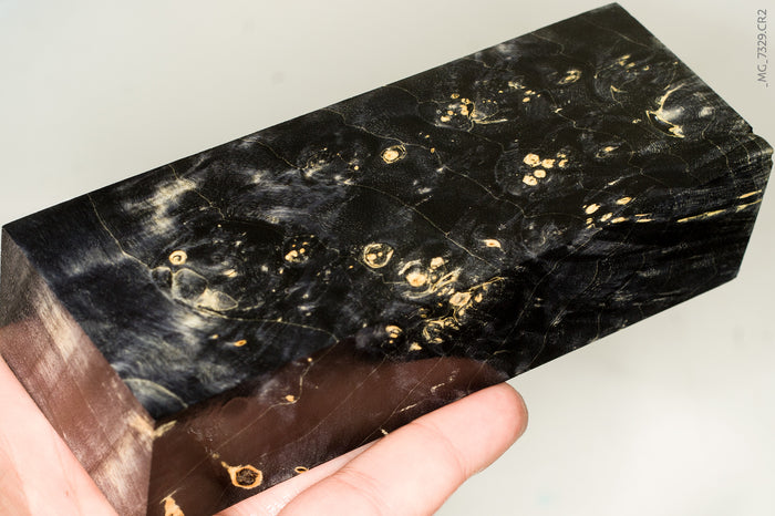 Stabilized box elder burl wood block