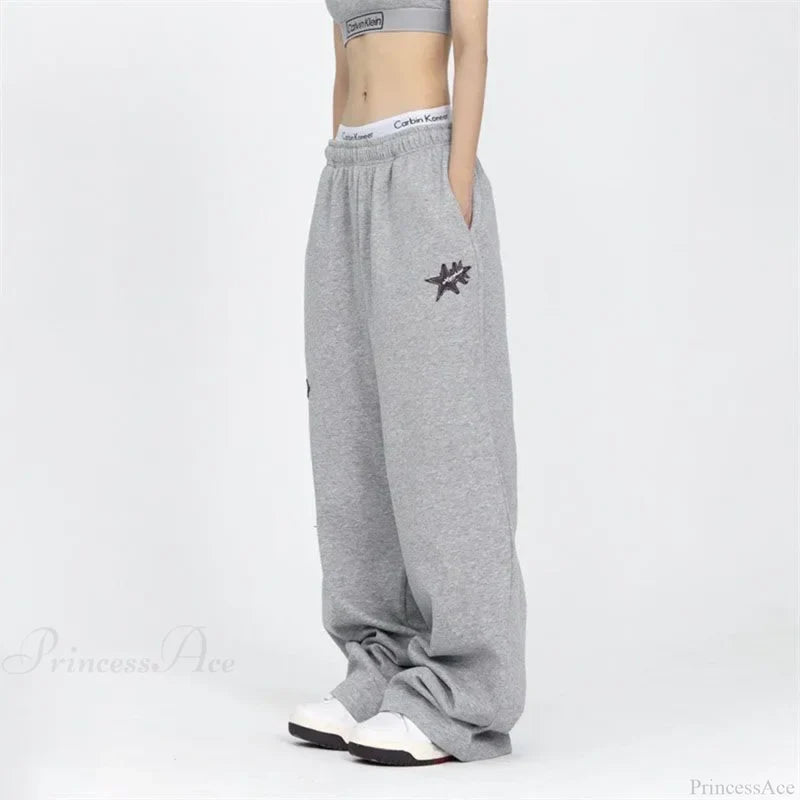 Stars Embroidery Pants Pants