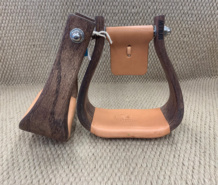 Stirrups - STP09 - Nettles 3” Chisholm Oversized Mahogany