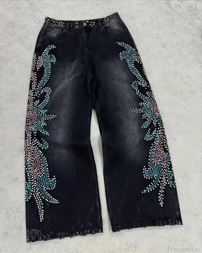Stonework Medieval Stitched Loose Pant BLACK / S