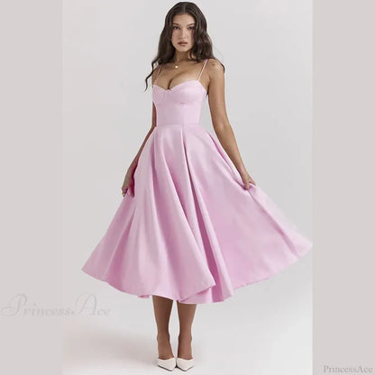 Strapless Elegant A-line Vacation Dress vacationdress-250223