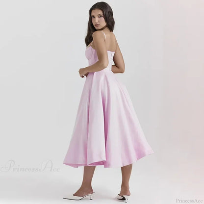 Strapless Elegant A-line Vacation Dress vacationdress-250223