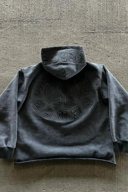 Street Style Alphabet Hoodie