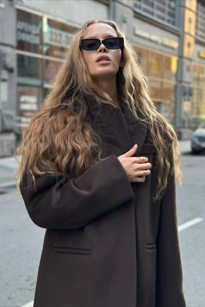 Street Style Fringe Wool Coat