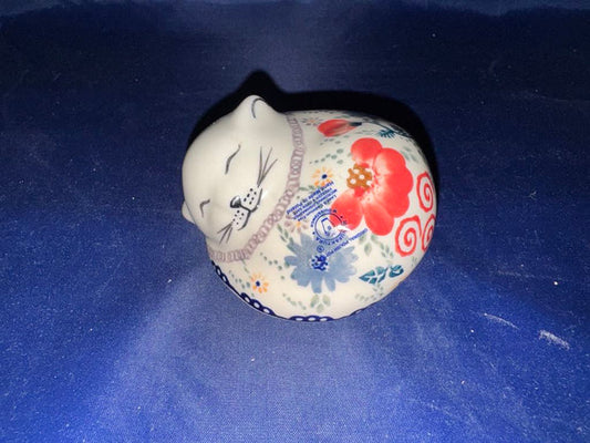 Sweet Pea Sleeping Cat Figurine - Pattern: Sweet Pea (EO38)