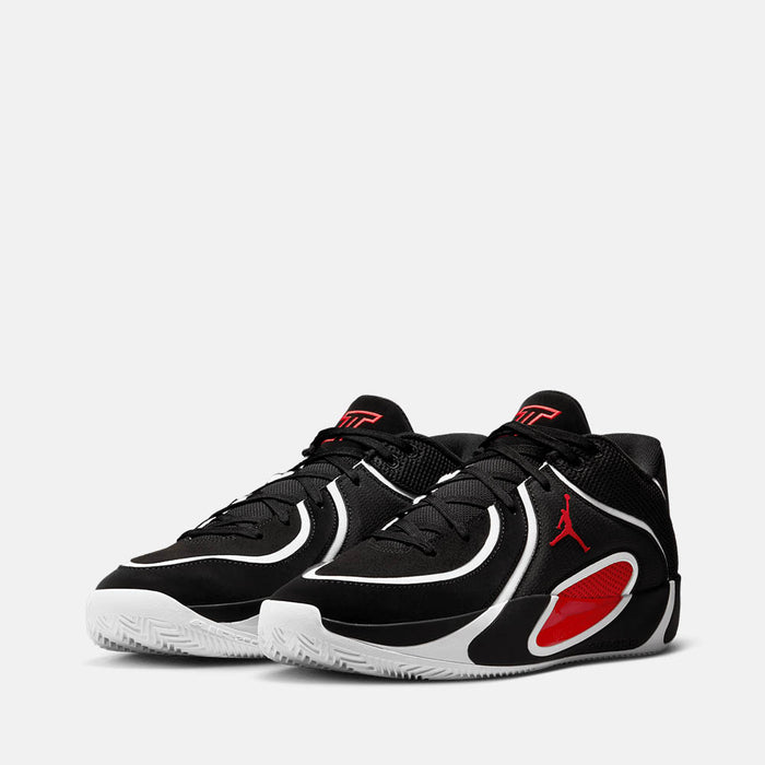 Front view of the Jordan Tatum 4 'Bloodline'.