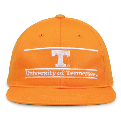 Tennessee Retro Bar snapback hat in Tennessee orange, front view