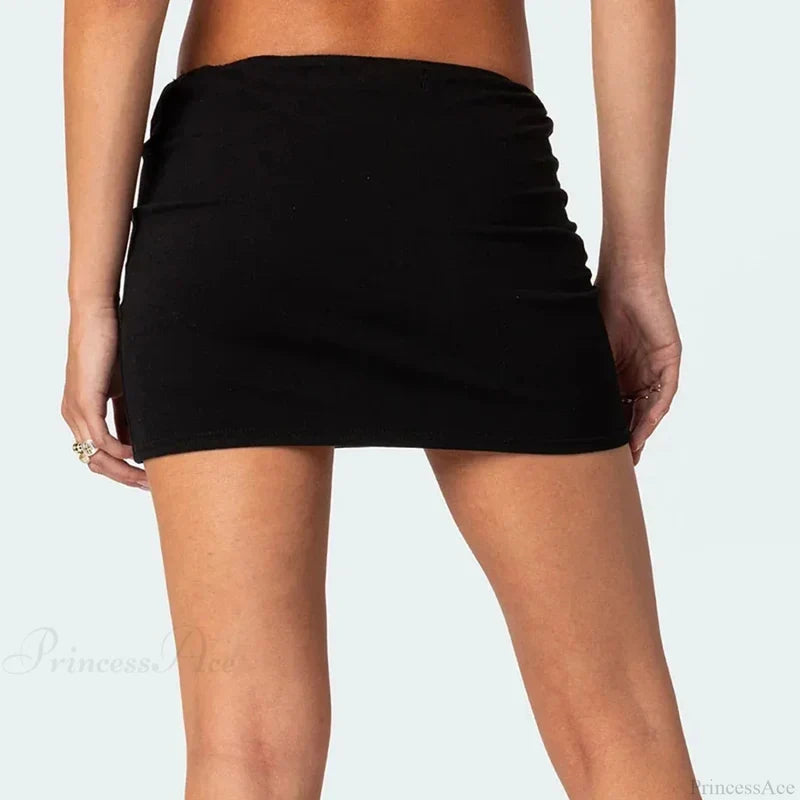 Tennis Wrap Bodycon Mini Skirt skirts-250223