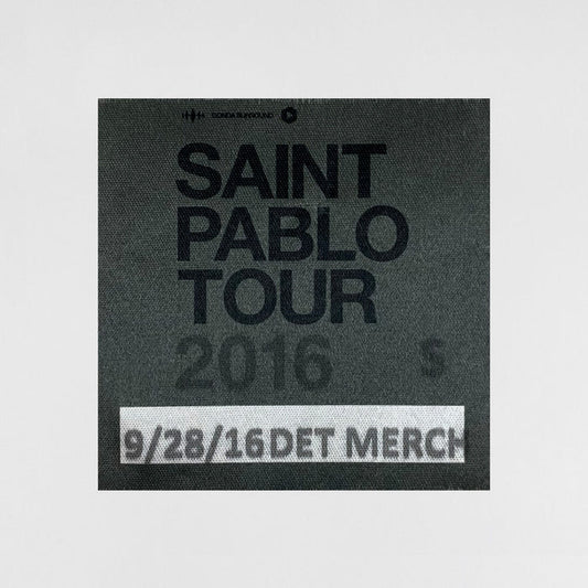 The Life of Pablo 2016 Saint Pablo Tour Backstage Pass