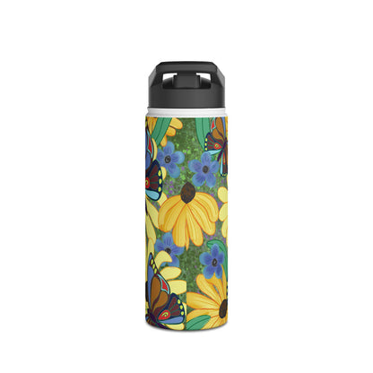 The Susans Party Stainless Steel Slender Water Bottle — Floral Insulated Bottle