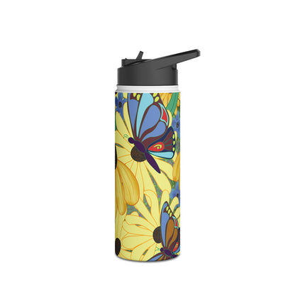 The Susans Party Stainless Steel Slender Water Bottle — Floral Insulated Bottle