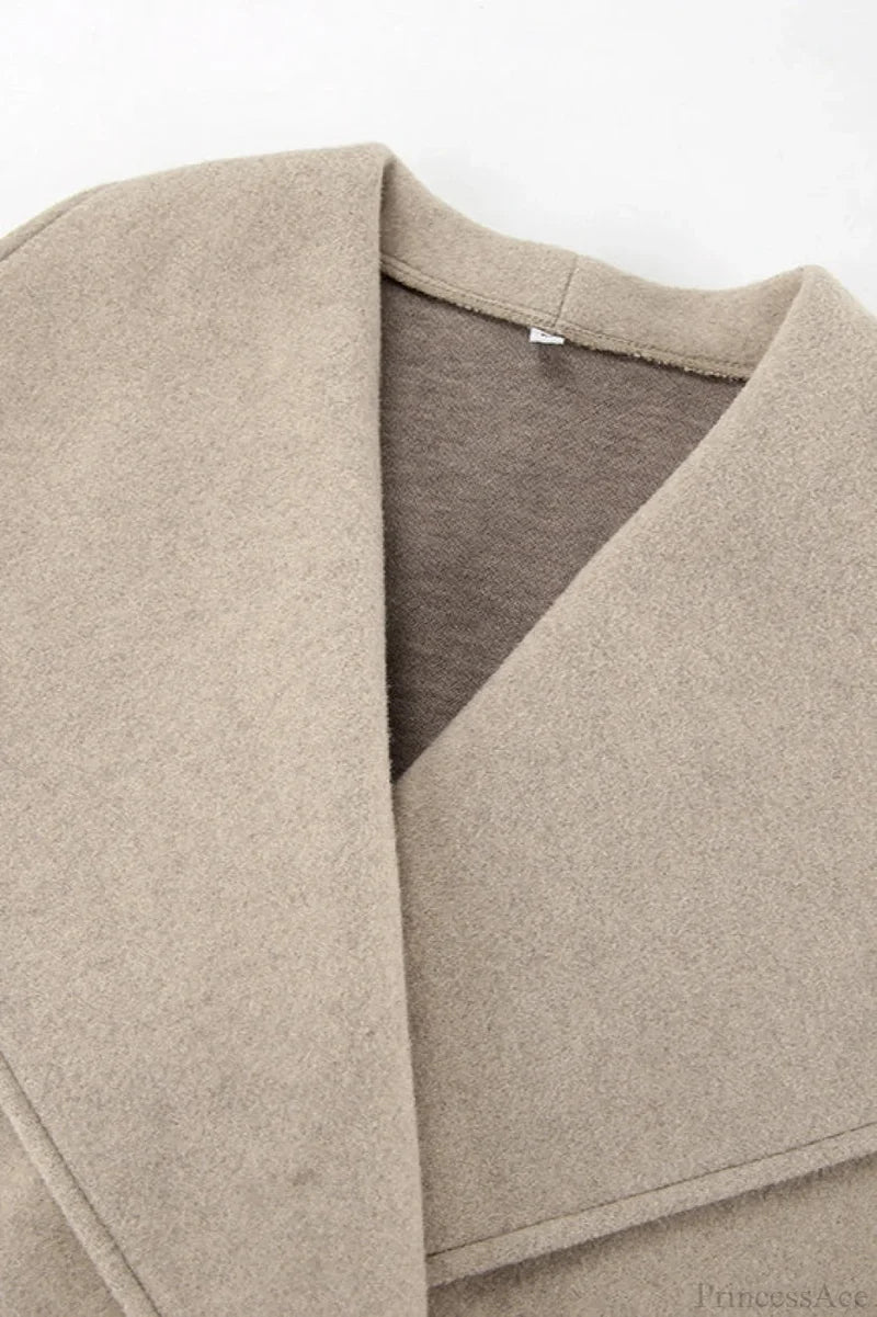 Thick Wool Blend Commuter Coat