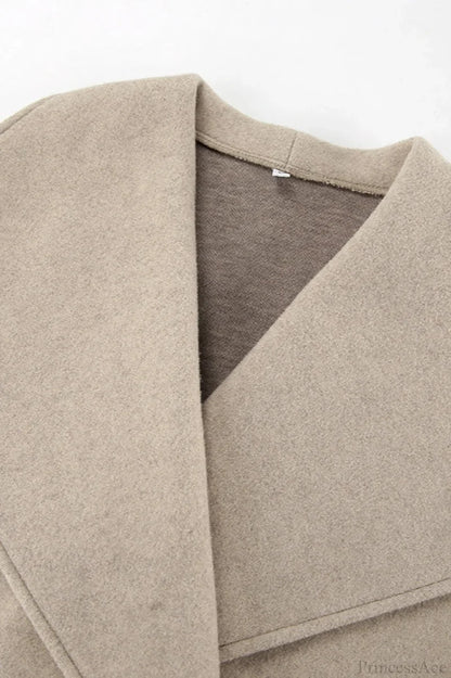 Thick Wool Blend Commuter Coat