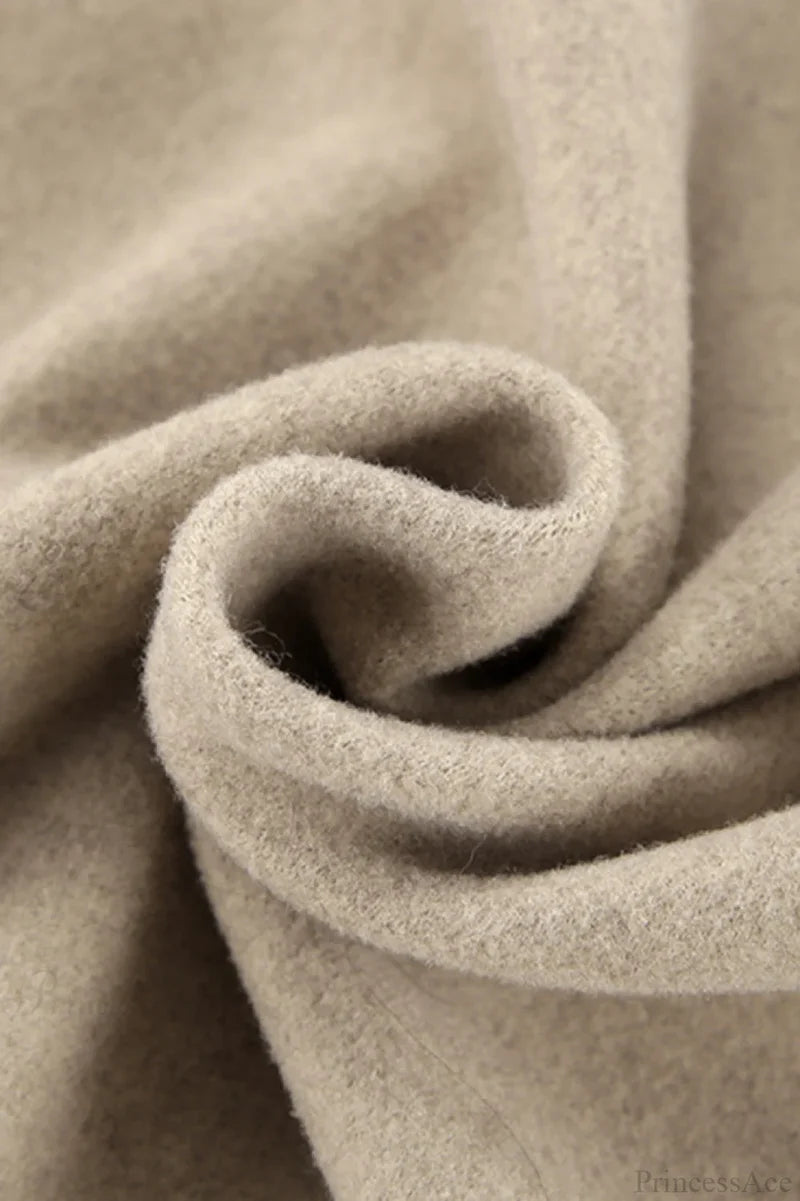 Thick Wool Blend Commuter Coat