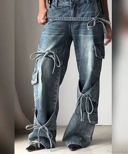Tie-up Mysterious Denim Pant