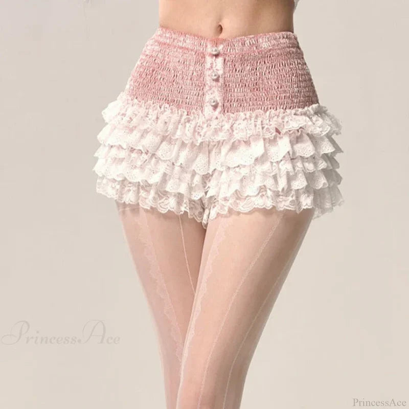 Tiered Lace Cake Pettipants Skirt skirts-250223