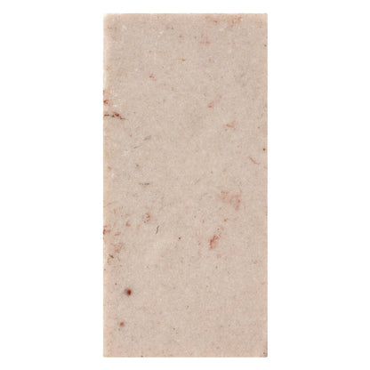 A light beige rectangular stone with brown and reddish specks, perfect as a unique addition to the Toysmith Mineral Science Kit by Toysmith, or for rock collections; shown isolated on a white background.