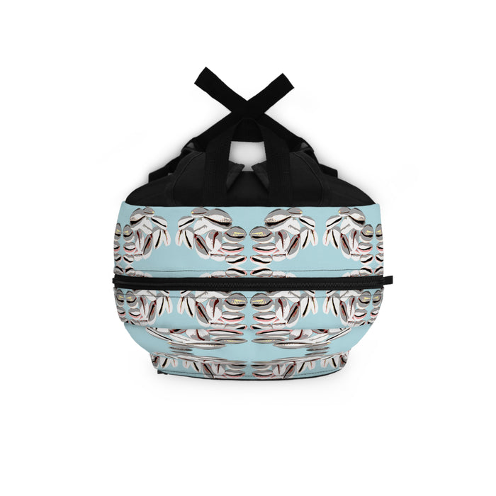 Truth Speaking Is wealth Backpack — Cowrie Shell Print School Bag