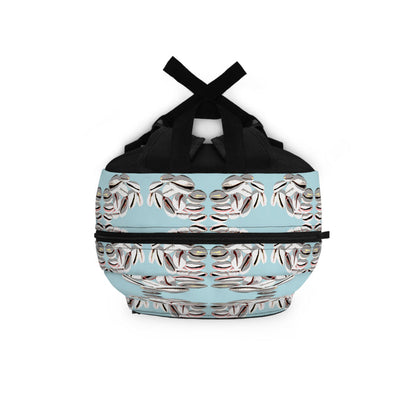 Truth Speaking Is wealth Backpack — Cowrie Shell Print School Bag