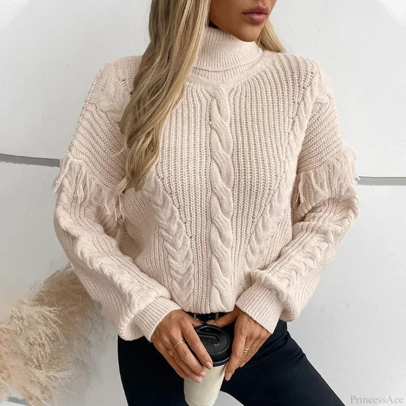 Turtleneck Streetwear Kintted Sweater