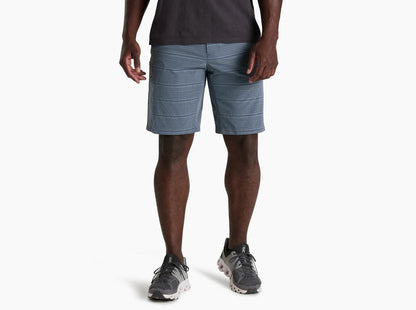 Upriser Short- Charcoal Blue Stripe