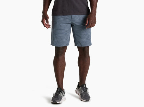 Upriser Short- Charcoal Blue Stripe