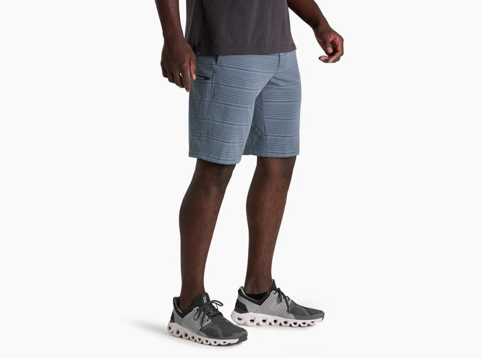 Upriser Short- Charcoal Blue Stripe
