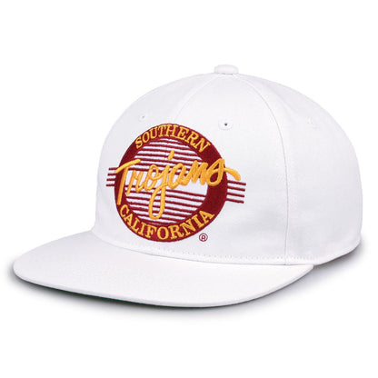 USC Trojans Retro Circle Snapback - White, alternate view 1