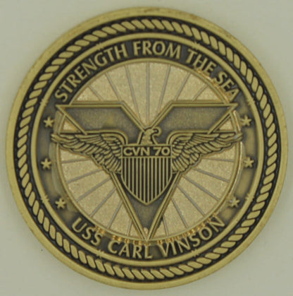 USS Carl Vinson Aircraft Carrier Navy Challenge Coin