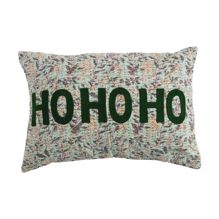 Voile Pillow with Suzani Pattern, Hand-Embroidered