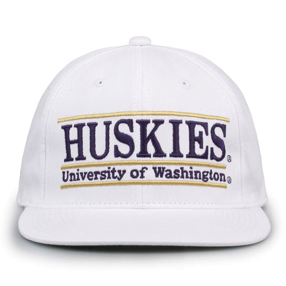 Retro Bar Snapback - White