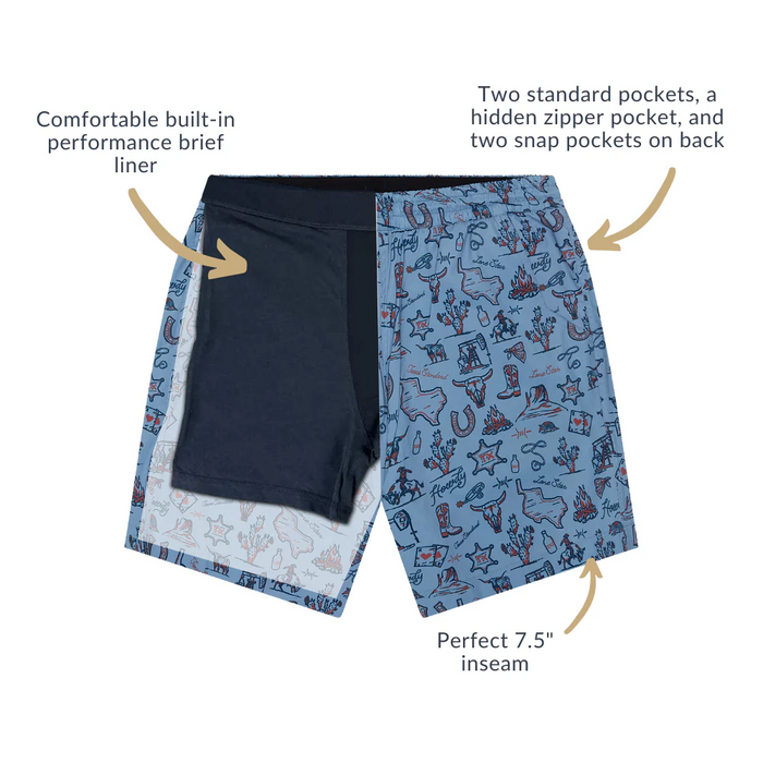 Waterloo Swim Shorts 7.5"- Outlaw