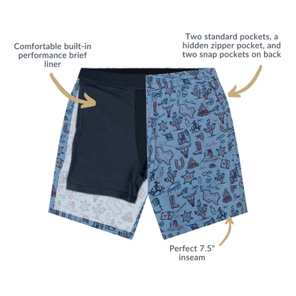 Waterloo Swim Shorts 7.5"- Outlaw