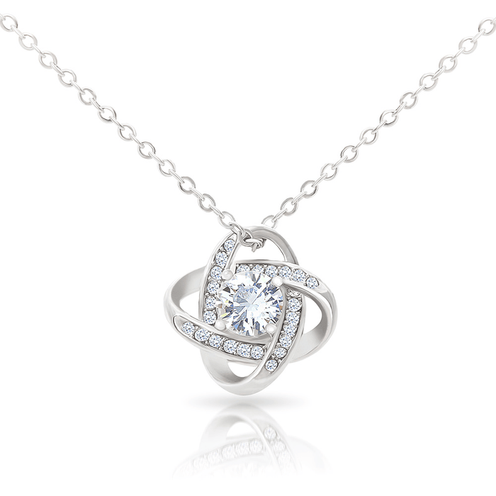 Wife Anniversary Gift From Husband - The Love Knot Necklace: Happy Anniversary