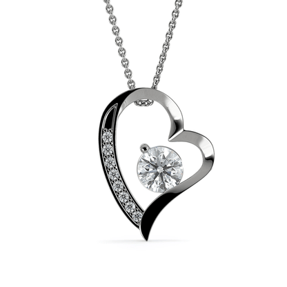 Wife Gift From Husband - Forever Love Heart Necklace: Happy Birthday