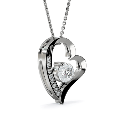 Wife Gift From Husband - Forever Love Heart Necklace: I'd choose you in a hundred lifetimes...