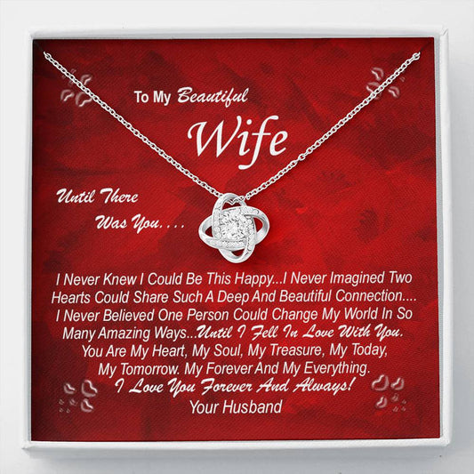 Wife Gift From Husband - The Love Knot Necklace: Until There Was You...