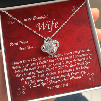 Wife Gift From Husband - The Love Knot Necklace: Until There Was You...