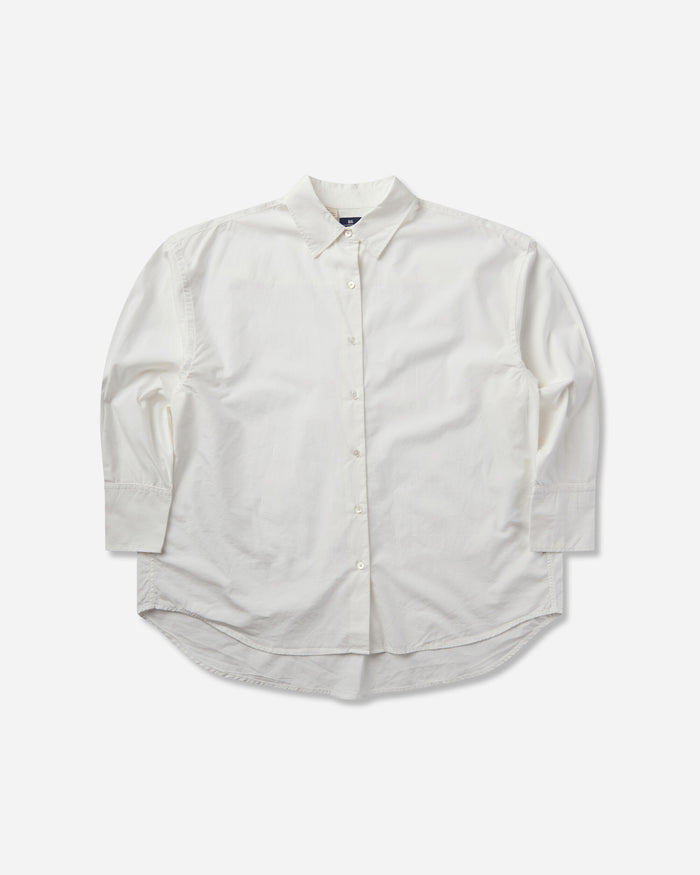 Levi's Wmns Blue Tab Core Ls Woven Neutrals White Shirts Blouses 006UD 0002
