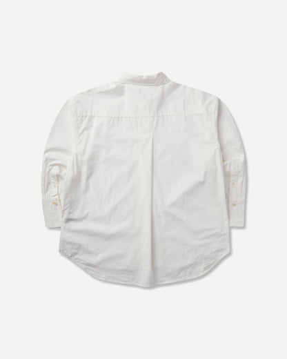 Levi's Wmns Blue Tab Core Ls Woven Neutrals White Shirts Blouses 006UD 0002