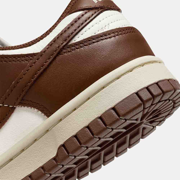 Up close, rear view of the Women's Nike Dunk Low.