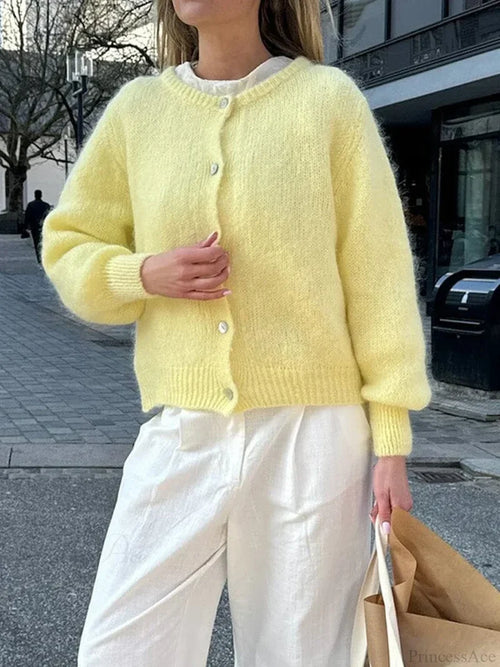 Y2K Knit Casual Cardigan Jacket cardiagn-250126