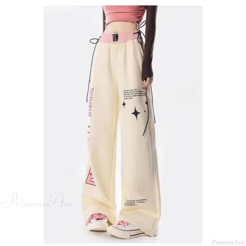 Y2K Letter Print Pants