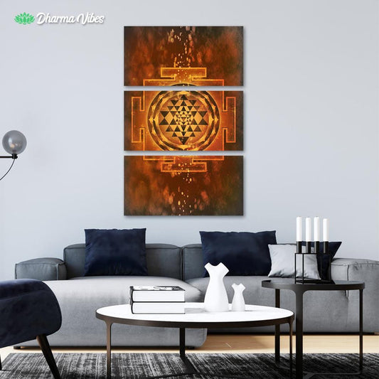 Yantra by McAshe 3-Piece Canvas