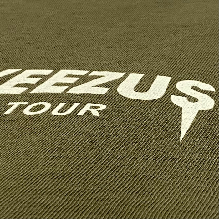 Yeezus Tour 2013 Black Friday Cut Off Tee In Olive By Virgil Abloh
